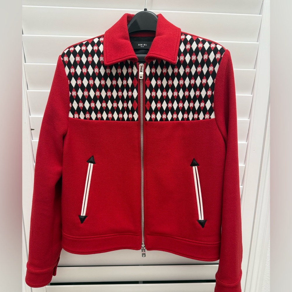 Amiri Men's MA Diamond Embroidered Work Jacket IT 50 US 40